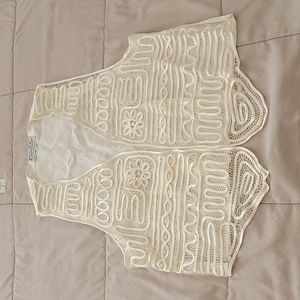 100% silk Vest - Woman- Size L- Ivory